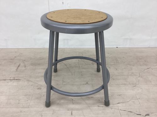 National Public Seating (-) スチールスツール ナチュラル×グレー