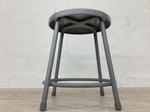 National public seating スチール スツール ヴィンテージ National Public Seating (-) スチールスツール ナチュラル×グレー
