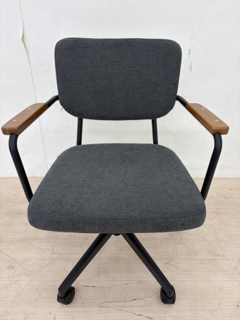 リビングハウス ワークチェアー グレー×ブラウン ワーキングチェア