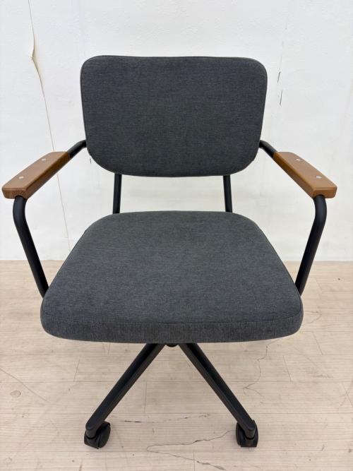 リビングハウス ワークチェアー グレー×ブラウン ワーキングチェア