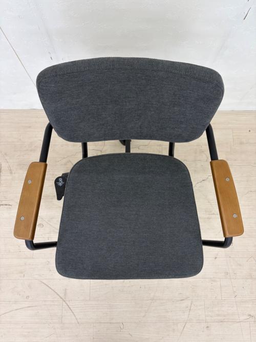 リビングハウス ワークチェアー グレー×ブラウン ワーキングチェア