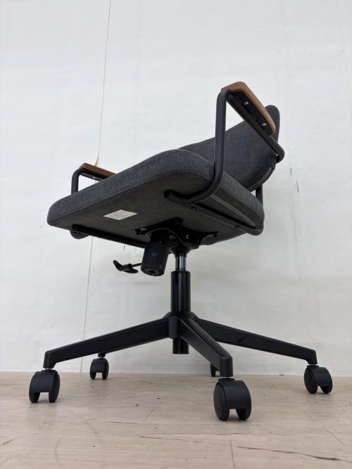 リビングハウス ワークチェアー グレー×ブラウン ワーキングチェア