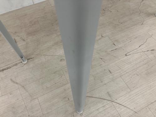 無印良品 (ムジルシリョウヒン) デスク 幅:約90㎝ ナチュラル×ホワイト スチール脚 木製デスク（廃盤品）