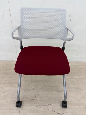 内田洋行 (ウチダヨウコウ) ミーティングチェア FM-345WS レッド