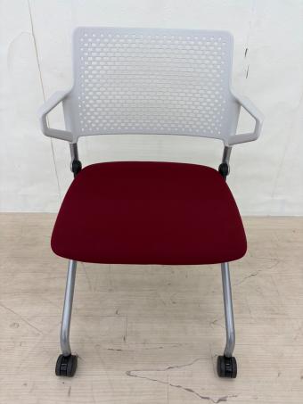 内田洋行 (ウチダヨウコウ) ミーティングチェア FM-345WS レッド