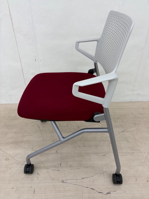内田洋行 (ウチダヨウコウ) ミーティングチェア FM-345WS レッド