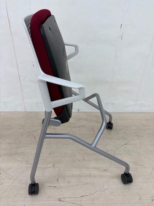 内田洋行 (ウチダヨウコウ) ミーティングチェア FM-345WS レッド