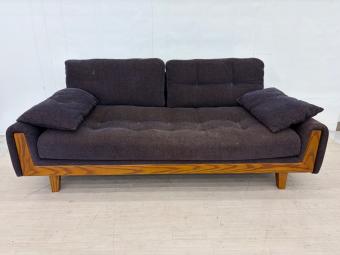 ACME Furniture (アクメファニチャー) 2人掛けソファー ネイビー×ブラウン WINDAN Feather SOFA