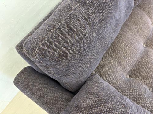 ACME Furniture (アクメファニチャー) 2人掛けソファー ネイビー×ブラウン WINDAN Feather SOFA