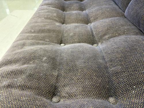 ACME Furniture (アクメファニチャー) 2人掛けソファー ネイビー×ブラウン WINDAN Feather SOFA
