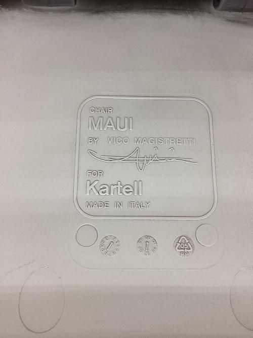 Kartell (カルテル) ダイニングチェアー SFCH-K2870-2M （WHT） ホワイト MAUI