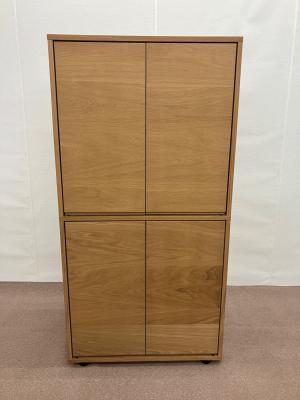 無印良品 (ムジルシリョウヒン) キャビネット ※棚板最上段取り外し不可 ナチュラル