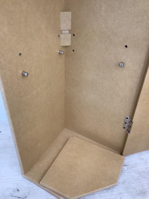 サニタリーラック トイレコーナーラックダスト付  高さ７５ ナチュラル