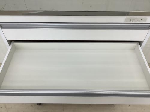 キッチンカウンター 収納物を考えたカウンター８８．５ ホワイト