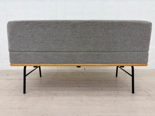 UNICO (ウニコ) 2人掛けソファー 幅:約125㎝ ライトグレー FUNEAT bench backrest