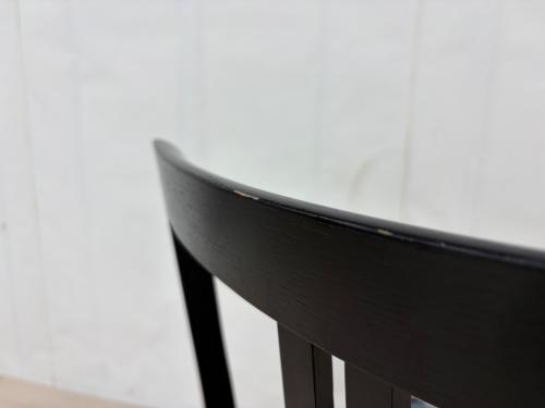 ダイニングチェアー ブルー×ブラック