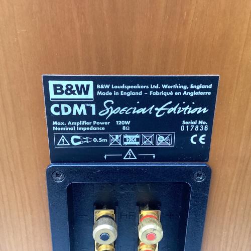 B&W (ビー＆ダブル) ペアスピーカー CDM1 1995年製