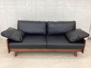 シギヤマ家具 (シギヤマカグ) 2人掛けソファー 幅:約170㎝ ブラック×ブラウン ROSE SOFA