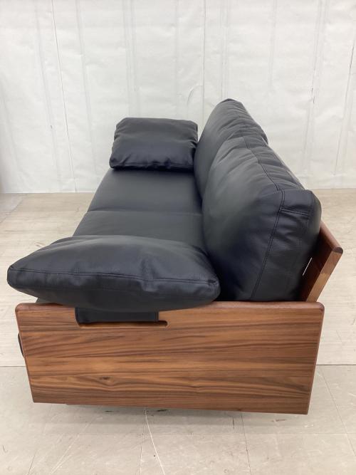 シギヤマ家具 (シギヤマカグ) 2人掛けソファー 幅:約170㎝ ブラック×ブラウン ROSE SOFA