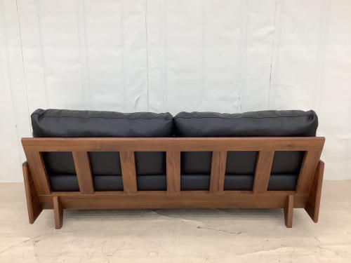 シギヤマ家具 (シギヤマカグ) 2人掛けソファー 幅:約170㎝ ブラック×ブラウン ROSE SOFA