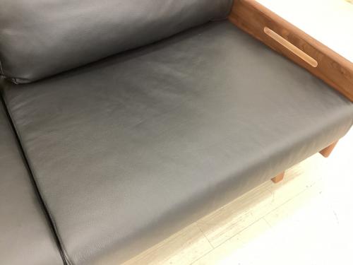 シギヤマ家具 (シギヤマカグ) 2人掛けソファー 幅:約170㎝ ブラック×ブラウン ROSE SOFA