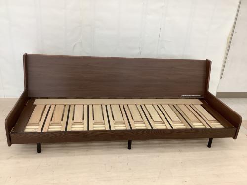 Paxon ソファーベッド 幅:約199㎝ ブラウン×ライトグレー
