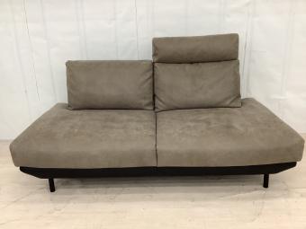 aosta (アオスタ) 2人掛けソファー 別売りヘッドレスト付 チャコールグレー