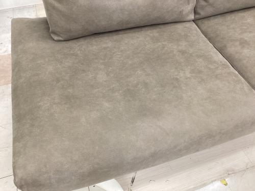 aosta (アオスタ) 2人掛けソファー 別売りヘッドレスト付 チャコールグレー