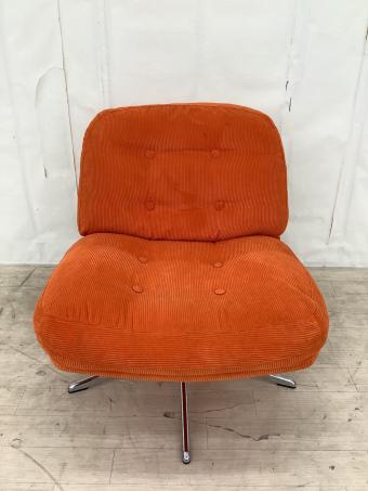IKEA (イケア) ラウンジチェアー オレンジ DYVLINGE
