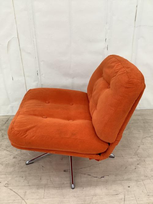 IKEA (イケア) ラウンジチェアー オレンジ DYVLINGE