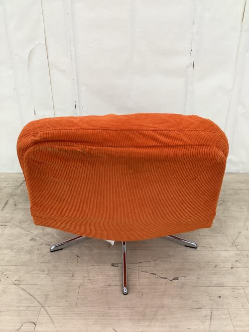 IKEA (イケア) ラウンジチェアー オレンジ DYVLINGE