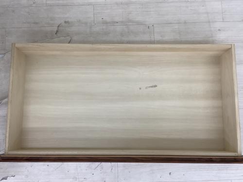 無印良品 (ムジルシリョウヒン) ミドルチェスト 幅:約88㎝ ダークブラウン 木製チェスト 4段