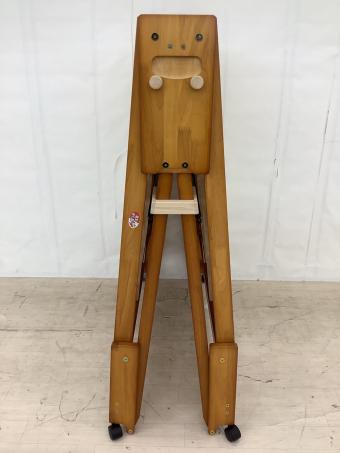 中居木工 (ナカイモッコウ) 折りたたみひのきスノコベッド・ハイタイプ・シングル NK-2781 ブラウン