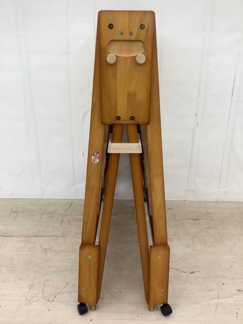 中居木工 (ナカイモッコウ) 折りたたみひのきスノコベッド・ハイタイプ・シングル NK-2781 ブラウン