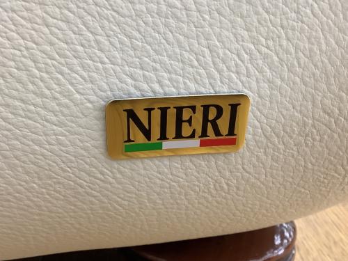 NIERI 2人掛けソファー クッションファスナー着脱式 MADE INITALY ホワイト