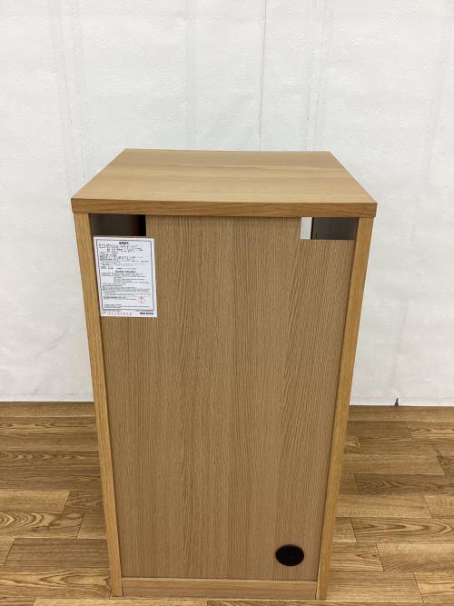 無印良品 (ムジルシリョウヒン) キャビネット 幅:約44㎝ ナチュラル 木製キャビネット ガラス扉 スリム オーク材突板