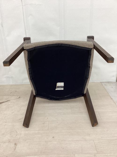 karimoku (カリモク) アームチェアー CU6100K381 ブラウン×グレー