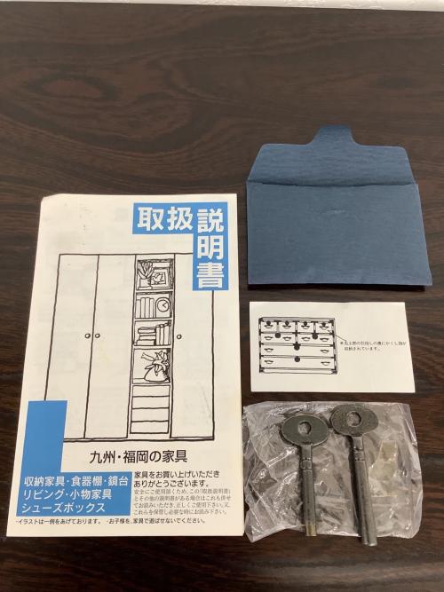 青木産業 (アオキサンギョウ) 和タンス 鍵付 幅:約120㎝ ブラウン 江戸
