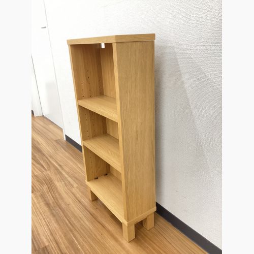 無印良品 (ムジルシリョウヒン) シェルフ ナチュラル  オーク材薄型ラック・奥行16cm 小