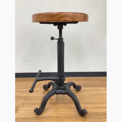 DULTON (ダルトン) スツール ブラウン×ブラック インダストリアルデザイン  S245-86ABK 天然木×アイアン BAR STOOL ANTIQUE BLACK