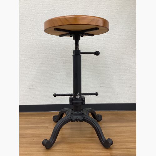 DULTON (ダルトン) スツール ブラウン×ブラック インダストリアルデザイン  S245-86ABK 天然木×アイアン BAR STOOL ANTIQUE BLACK