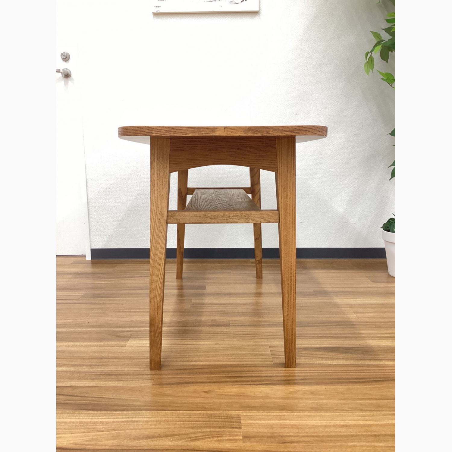 UNICO (ウニコ) カフェテーブル ブラウン オーク突板/アッシュ材 KURT 