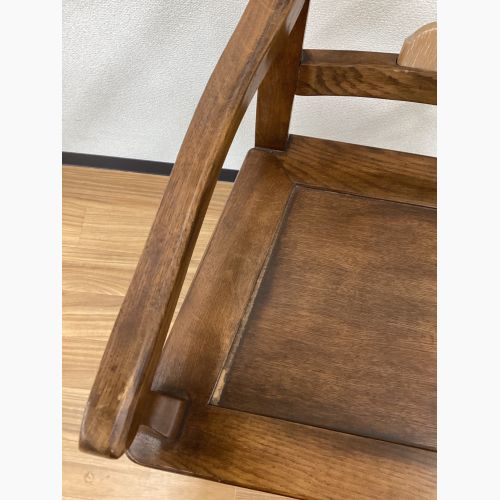 BAMAX ダイニングチェアー ブラウン アンティークデザイン アームチェア オーク材