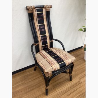 ダイニングチェアー グリーン ラタン