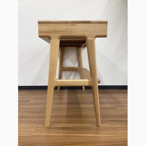 起立木工 (キリツモッコウ) ワークデスク ナチュラル 引き出し付 ナラ材 ノルディ 幅100㎝