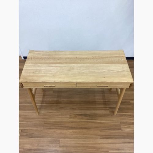 起立木工 (キリツモッコウ) ワークデスク ナチュラル 引き出し付 ナラ材 ノルディ 幅100㎝