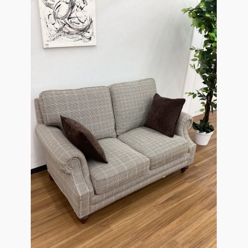 art forme 2人掛けソファー チェック柄 ファブリック　大塚家具取扱い