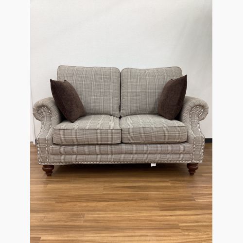 art forme 2人掛けソファー チェック柄 ファブリック　大塚家具取扱い