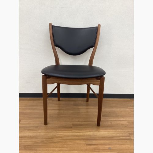 OneCollection (ワンコレクション) ダイニングチェアー ブラック×ブラウン 北欧デザイン ウォールナット×レザー 46 Chair Finn Juhl