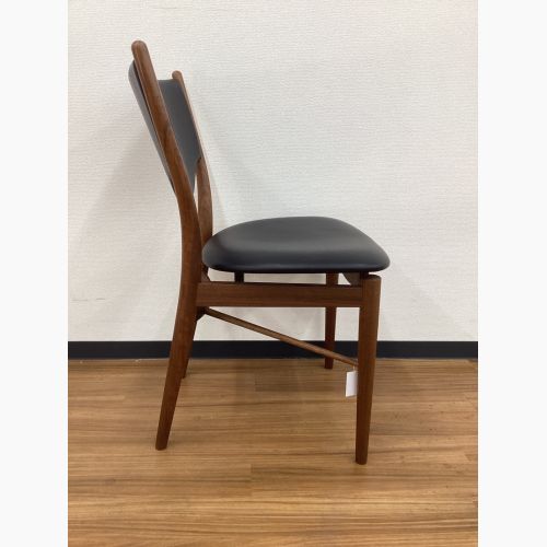 OneCollection (ワンコレクション) ダイニングチェアー ブラック×ブラウン 北欧デザイン ウォールナット×レザー 46 Chair Finn Juhl